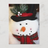Snowman Smile Postkarte (Vorderseite)