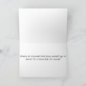 Snowman Snow Ball Karte (Innenseite)