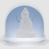 Snowman Snow Globe Personalized Winter Snowglobes Schneekugeln (Vorderseite)