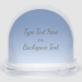 Snowman Snow Globe Personalized Winter Snowglobes Schneekugeln (Rückseite)