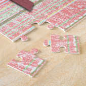 Snowman Snow Globe Retro Puzzle Art (Seite)