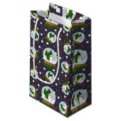 Snowman Snow Globes Kleine Geschenktüte (Vorderseite Schrägansicht)