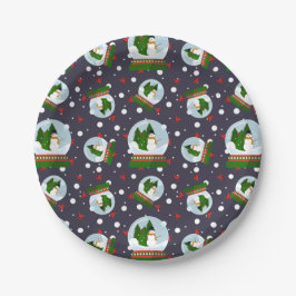Snowman Snow Globes Pappteller