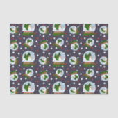 Snowman Snow Globes Seidenpapier (Vorderseite)