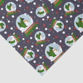 Snowman Snow Globes Seidenpapier (Ausschnitt)