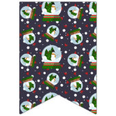 Snowman Snow Globes Wimpelkette (Erste Fahne)