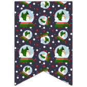 Snowman Snow Globes Wimpelkette (Dritte Fahne)