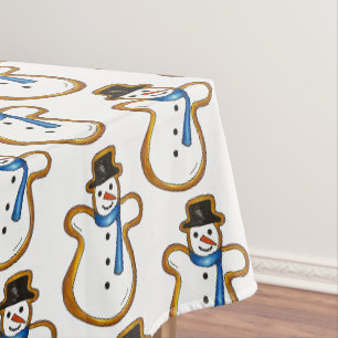 Snowman Snow Man Winter Zucker Weihnachten Tischdecke