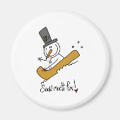 Snowman Snow Much Fun Magnet (Vorne)