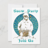 SNOWMAN SNOW WINTER FUN ~ PARTY EINLADUNG INVENT (Vorderseite)