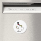 Snowman Snowball-Kampf Magnet (In Situ (Geschirrspüler))
