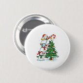 Snowman Snowflake, Merry Christmas Tree, Xmas Holi Button (Vorne & Hinten)