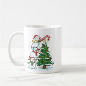 Snowman Snowflake, Merry Christmas Tree, Xmas Holi Kaffeetasse (Links)