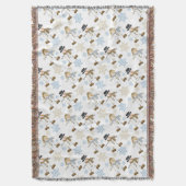 Snowman Snowflake Pattern Decke (Vorderseite Vertikal)