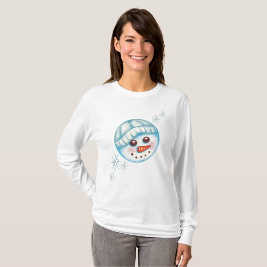 Snowman Snowflake T - Shirt (Vorne ganz)