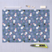 Snowman Snowflake Winter Holiday Tissue Paper Seidenpapier (Handwerk)