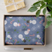 Snowman Snowflake Winter Holiday Tissue Paper Seidenpapier (Geschenk)