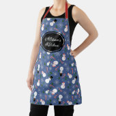 Snowman Snowflake Winter Personalisierte Weihnacht Schürze (InSitu)