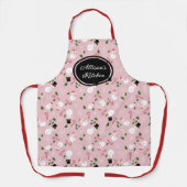 Snowman Snowflake Winter Personalisierte Weihnacht Schürze (Vorderseite)