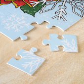 Snowman Snowflakes Poinsettia Puzzle (Seite)