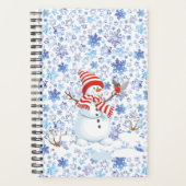 Snowman Snowflakes Weihnachten Planer (Vorderseite)