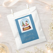 Snowman Snowglobe Grüße Geschenktütchen (Ausgeschnitten)