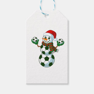 Snowman Soccer Weihnachten Sport Liebhaber Geschenkanhänger