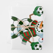 Snowman Soccer Weihnachten Sport Liebhaber Geschenkpapier Set (Beispiel)