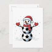 Snowman Soccer Weihnachten Weihnachtsmann Baseball (Vorne/Hinten)