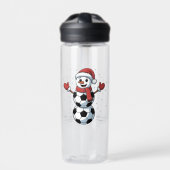 Snowman Soccer Weihnachten Weihnachtsmann Baseball Trinkflasche (Vorderseite)