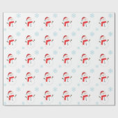 SNOWMAN sock for warm decor Christmas Geschenkpapier (Flach)