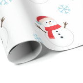 SNOWMAN sock for warm decor Christmas Geschenkpapier (Rolleneckpunkt)