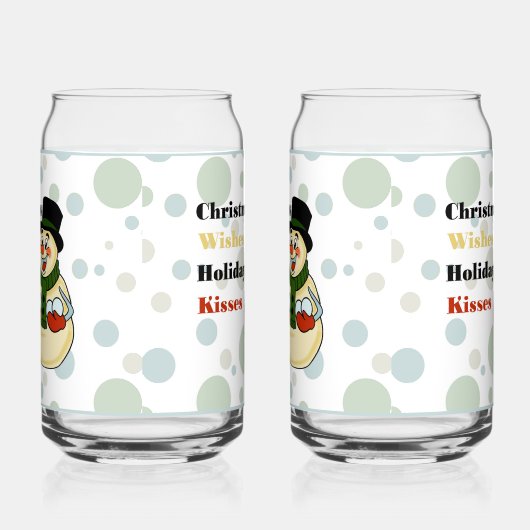 Snowman Soda Glass Dosenglas (Rechts)