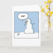 Snowman Son Christmas Karte (Gelbe Blume)