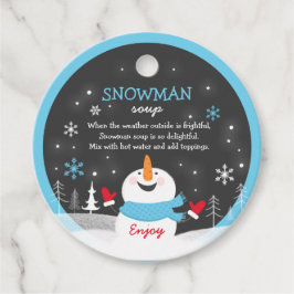 Snowman Soup Heiße Schokolade Geschenk Geschenkanhänger