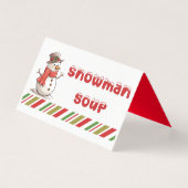 Snowman Soup Leckerei Beutel Topper (Vorderseite)