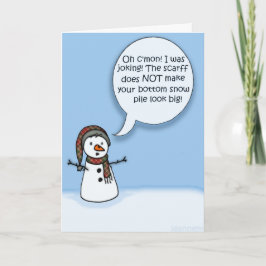 Snowman-Spaß Feiertagskarte