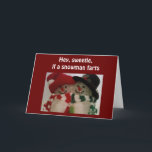 SNOWMAN SPASS - SCHWEETIE CHRISTMAS FEIERTAGSKARTE<br><div class="desc">Wenn Ihr Typ oder Gal einen großen Sinn für Spaß hat und DU ihn oder sie zu Weihnachten zu HUG will,  dann bekommt diese tolle Karte!</div>