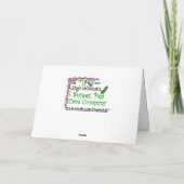 SNOWMAN SPASS - SCHWEETIE für CHRISTMAS Feiertagskarte (Rückseite)