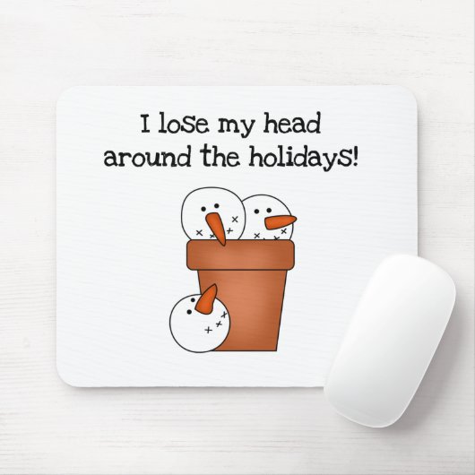 Snowman Spaß T - Shirt und Geschenke Mousepad (Mit Mouse)