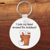 Snowman Spaß T - Shirt und Geschenke Schlüsselanhänger (Vorderseite)