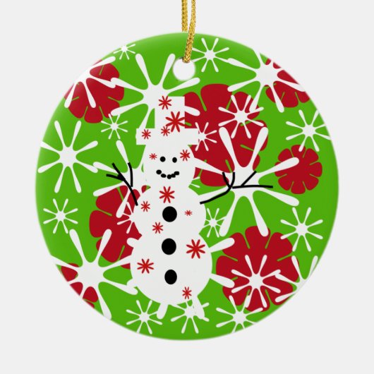 Snowman Splotch Keepake Ornament (Vorne)