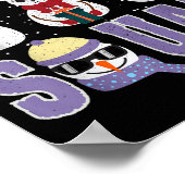 Snowman Squad Funny Family Matching, Teacher And S Poster (Ecke)