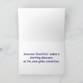 Snowman Stansfield Feiertagskarte (Innenseite)