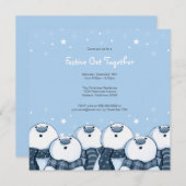 Snowman Stargazer| Feste Party - Einladungen (Vorne/Hinten)