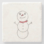 Snowman Steinuntersetzer (Vorderseite)