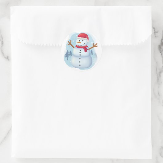 Snowman Sticker (Tasche)