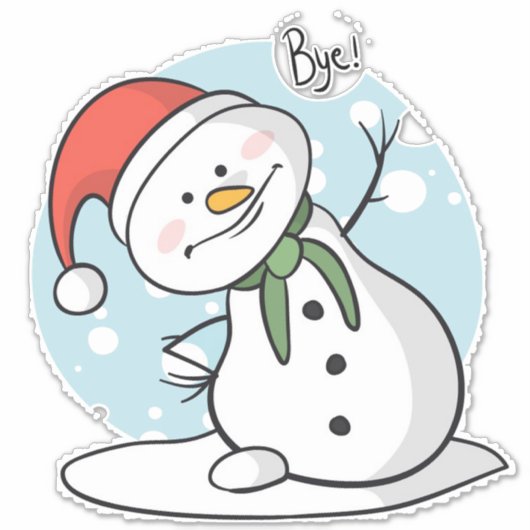 Snowman Sticker (Vorderseite)