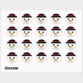 Snowman Stickers (Blatt)