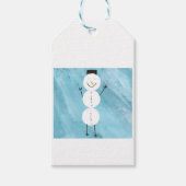 Snowman Stickers Geschenkanhänger (Vorderseite)